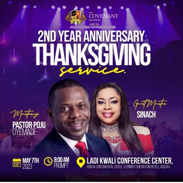 Sinach Live At The Covenant Nation, Abuja, Nigeria - Sinach Music