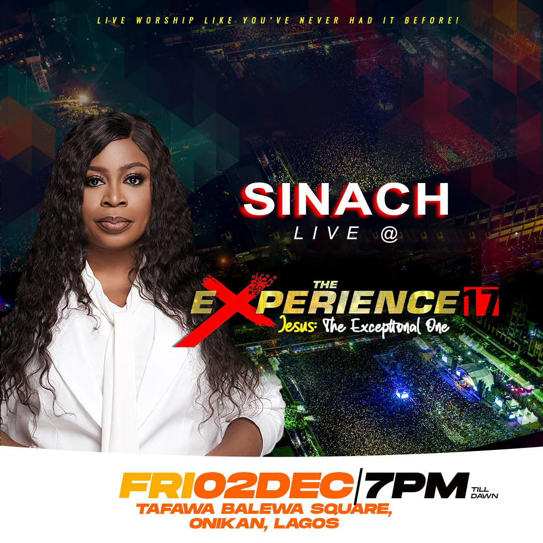 Flyer of Sinach Live at The Experience 2022