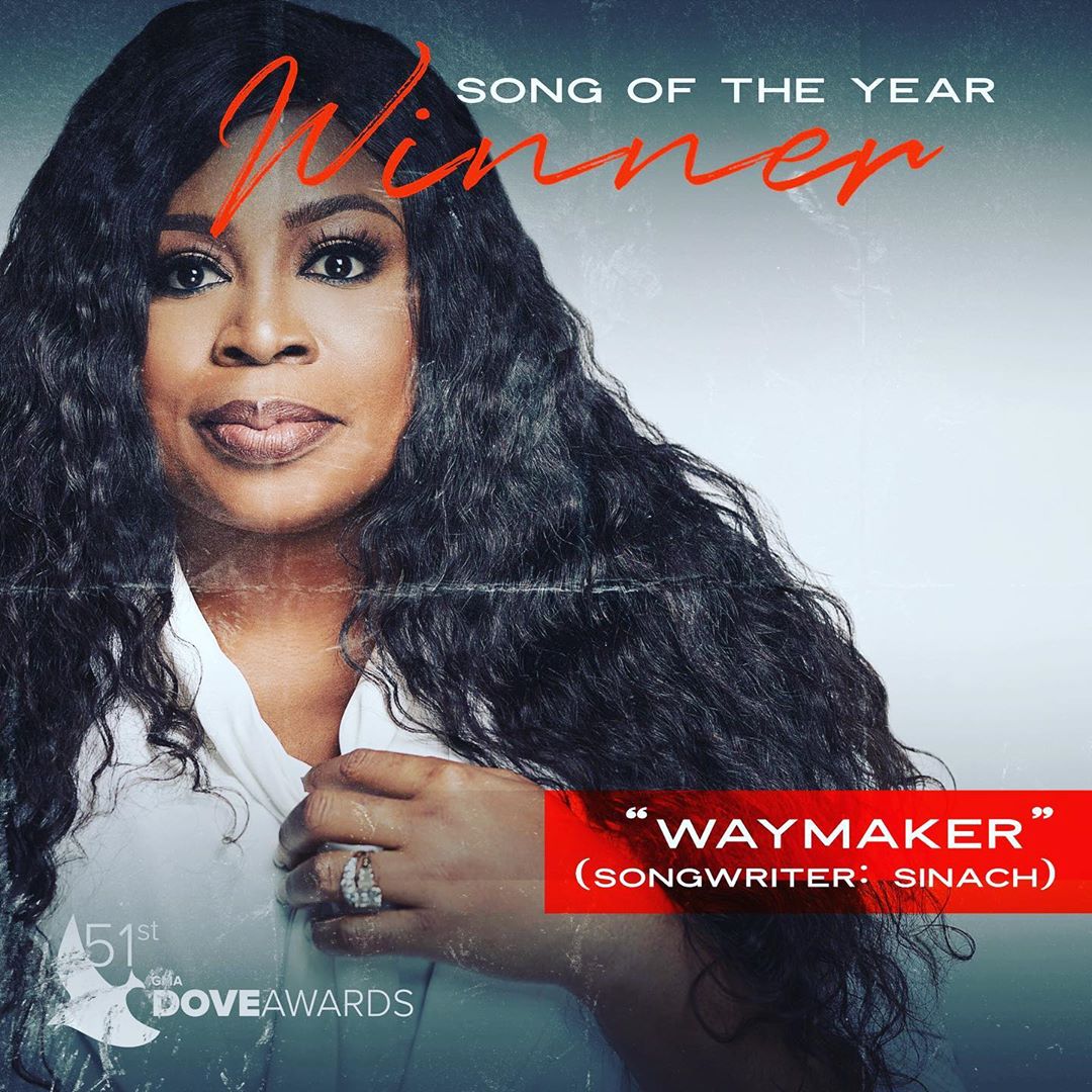 Dove Awards 2020 | Sinach's Waymaker wins Song of the year